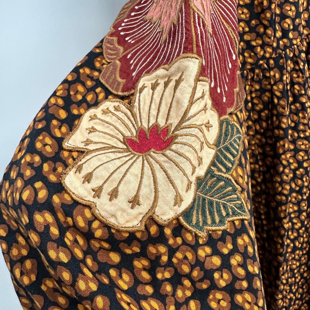 Farm Rio Anthropologie Embroidered Maxi Dress  // S - Picture 6 of 16